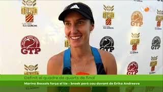 VOTV Marina Bassols força el tie  break però cau davant de Erika Andreeva [upl. by Enimzaj]