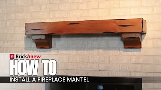 How To Install A Fireplace Mantel Install a mantel on your own DIY [upl. by Ealasaid]