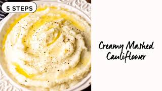 Creamy Mashed Cauliflower Recipe [upl. by Fradin]