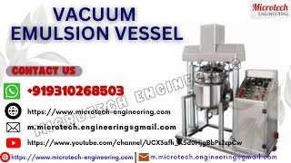 VACUUM EMULSION VESSEL 1 [upl. by Ennayt]