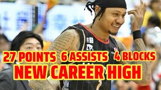 RAY PARKS JR NEW CAREER HIGH GAME HIGHLIGHTS VS LEVANGA HOKKAIDO [upl. by Nakada]