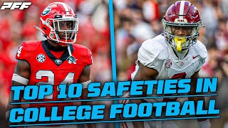 Top10 Safeties in College Football Caleb Downs Malaki Starks amp more [upl. by Eseryt861]