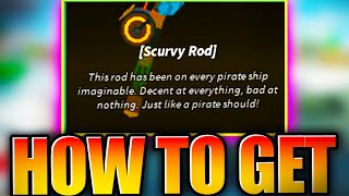 How To GET NEW SCURVY ROD SHOWCASE in FISCH ROBLOX [upl. by Anelagna149]