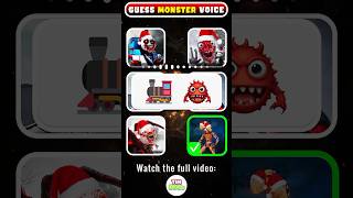 🔊 Guess the MONSTERS Voice by Emoji 🎄Christmas Version  Jingle Bells Song [upl. by Hajidak]