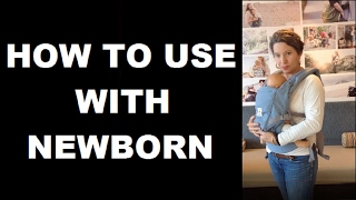 How Do I use the Adapt Baby Carrier with a Newborn  Ergobaby [upl. by Ahsiakal]