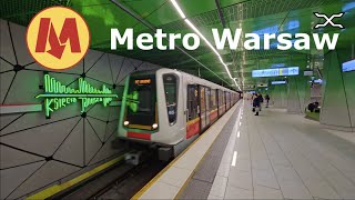 Metro Warsaw  Metro w Warszawie  Warszawa  Metro Warszawskie  ZTM  Poland 2023 [upl. by Beberg]