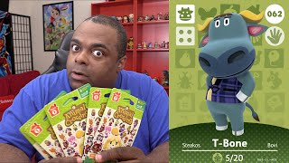 AMIIBO CARDS BLIND UNPACKING 5 Animal Crossing Happy Home Designer Series 1 [upl. by Nandor889]