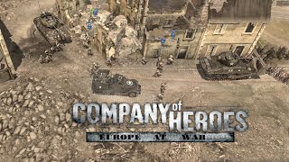 Company of Heroes 82nd Strikes Again 1vs2 Expert Europe At War mod [upl. by Atsyrt]