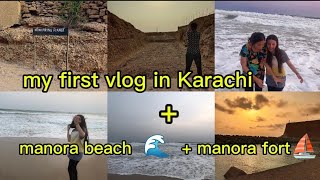 first vlog in Karachi manora beach [upl. by Leunamne]