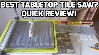 Best Tabletop Tile Saw Quick Review on this Ryobi Tile Saw [upl. by Ardelia]