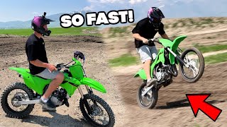 Going FULL SEND On KX 112 SUPERMINI [upl. by Arotak]