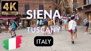 4k Siena Tuscany Italy  A Walk Through History [upl. by Adnof309]