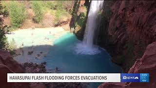 Havasupai flash flooding forces evacuations [upl. by Nednyl]