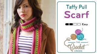 BEGINNER Crochet Taffy Pull Scarf [upl. by Sirhc]