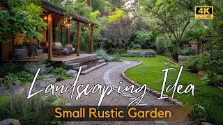 Cozy Backyard Retreat Rustic Small Garden Landscaping Ideas to Transform Your Tiny Outdoor Living [upl. by Surtemed410]