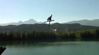 Blue Tomato rider Luca Tribondeau Triple Cork on Waterramp [upl. by Gnik]