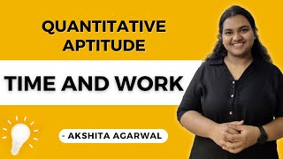 Aptitude Preparation Campus Placements 2  Time and Work  Quantitative Aptitude [upl. by Kristof]