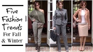 How I Style 5 Top FallWinter 2016 Fashion Trends [upl. by Kippie819]