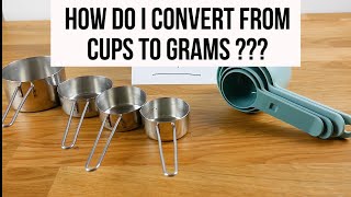 How many grams are in one cup  Baking conversion 101 Episode 1 [upl. by Akirdnas]