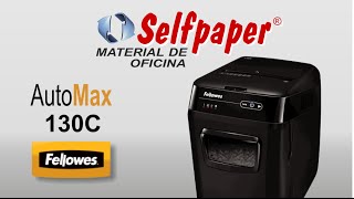 Destructora Fellowes Automax 130C en selfpapercom [upl. by Aseek]