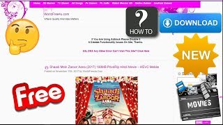 How To Downloads Movies in Worldfree4U Website [upl. by Lejna]