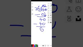 long division 5th grade 2 digit shorts [upl. by Ahterahs625]