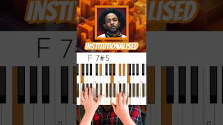 Kendrick Lamar Institutionalized Chords 🎹👌 KendrickLamarInstitutionalizedChords [upl. by Jewel]