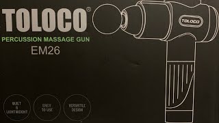 UNBOXING TOLOCO Percussion Massage Gun [upl. by Stepha586]