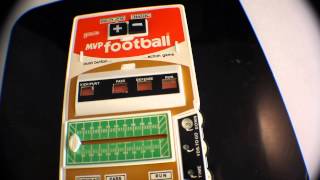 GALOOB MVP Football Handheld Electric Game Working Vintage 15524 1978 [upl. by Asaert586]