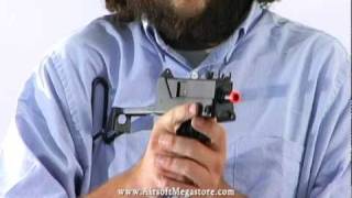 Airsoft Megastore  KWA M11A1 Automatic Gas Blowback SMG Airsoft Gun Review [upl. by Riccio940]