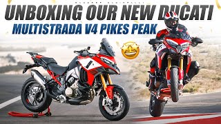 Unboxing Our New Ducati Multistrada V4 PikesPeak  Sandeep Nadimpalli  Telugu [upl. by Fedak]