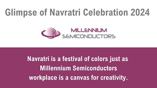 A Glimpse of Navratri Celebration 2024 at Millennium Semiconductors [upl. by Panayiotis11]