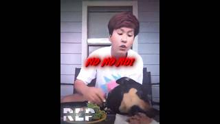 why she even try to convince us 😭🙏🏿  shorts mydogisavegetarian memes funny edit [upl. by Nawuq]