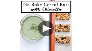 NoBake Chlorella Cereal Bars [upl. by Anirahtak3]