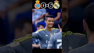 CRISTIANO RONALDO SCORES 5 GOALS Espanyol vs Real Madrid Incredible Showshorts ronaldo football [upl. by Secnarf158]