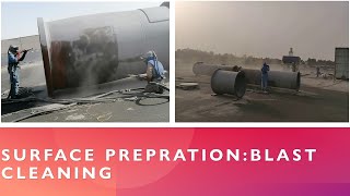 ABRASIVE BLAST CLEANING l SSPC SP10 l SURFACE PREPRATION [upl. by Matti332]