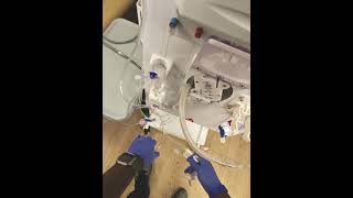 B Braun Dialysis Machine Set Up Incenter Hemodialysis [upl. by Gnilhsa508]