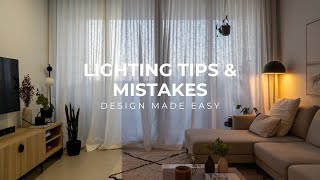 How To Light A Space  Mistakes Rules  Lighting In Interior Design [upl. by Ammeg136]