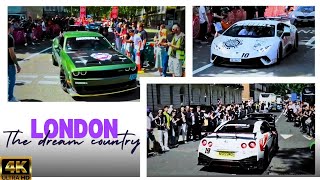 London attracts huge crowd🥰supercars london supercars [upl. by Lanor]