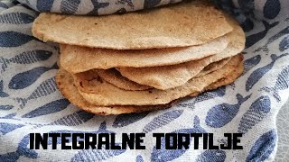 INTEGRALNE TORTILJE recept za 6 tortilja [upl. by Kramal]