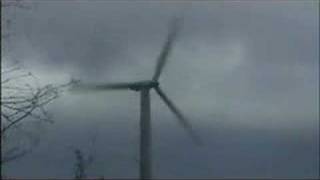 Windmill destructed in storm [upl. by Skier989]