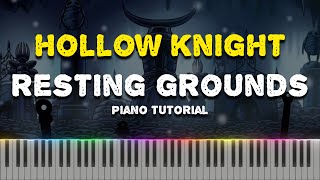 Hollow Knight  Resting Grounds Piano Tutorial Synthesia [upl. by Poree]