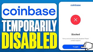 How To Fix Coinbase Account Temporarily Disabled 2024 [upl. by Doownelg]