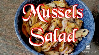 Unshelled mussels salad or dinakdakanremyshomecooking [upl. by Sum]