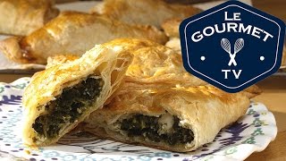 Spinach and Feta Bourekas  Recipe  LeGourmetTV [upl. by Quiteri777]