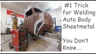 How to weld auto body panels amp sheetmetal  tips and tricks  DIY Auto Restoration [upl. by Nykal]