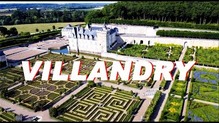 Le Château de Villandry et ses jardins  Drone 4K 🇫🇷 [upl. by Ailam]