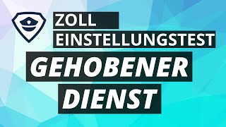 Einstellungstest Zoll gehobener Dienst 2025  Duales Studium  Einfach erklärt von Plakos [upl. by Armington]