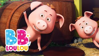 Meunier tu dors 🐷Ce Petit Cochon  Comptines à gestes pour bébé  BB LouLou  Chansons Pour Enfants [upl. by Anauqahc]