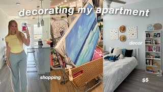 decorating my apartment decor shopping  hauls [upl. by Verlie301]